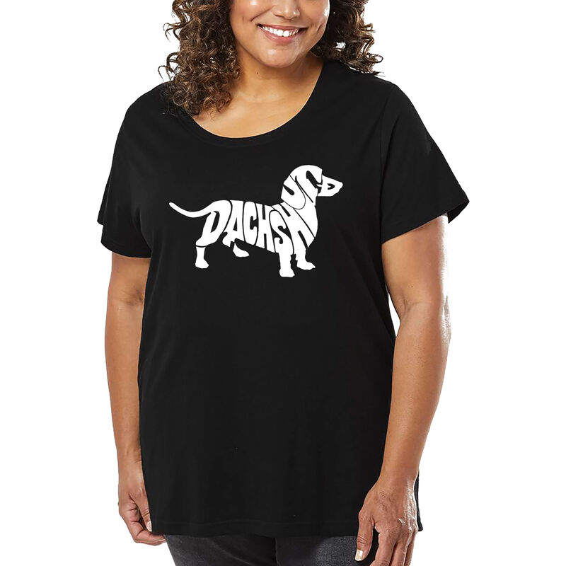 Camiseta De Talla Grande Word Art Para Mujer - ... image number null