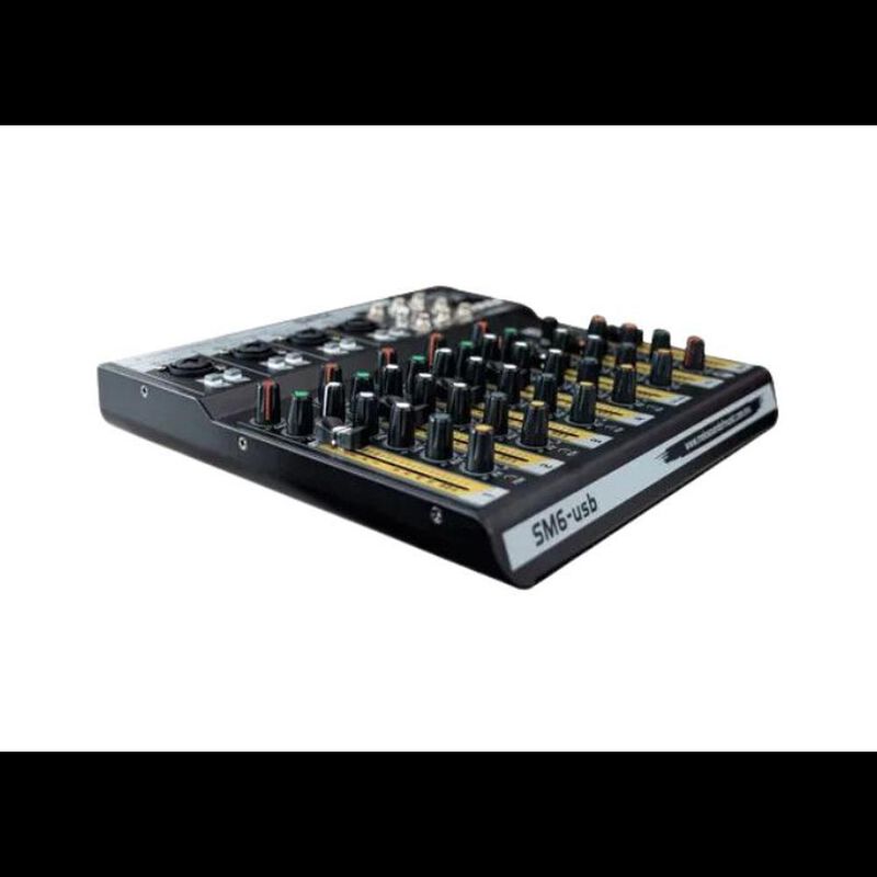 Mezcladora Sm6usb Melo 4 canales 1 estereo c/ e... image number null