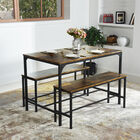 Comedor Rectangular Con 2 Sillas FurnitureR