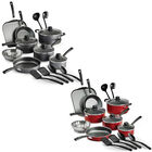 Kit 2 Bater&iacute;as De Cocina Tramontina Primaware 18 Piezas Negro Y Rojo