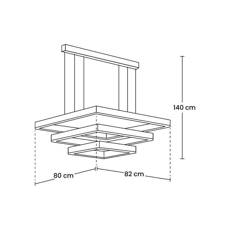 mil luces L&aacute;mpara de Techo ETHENY III image number null