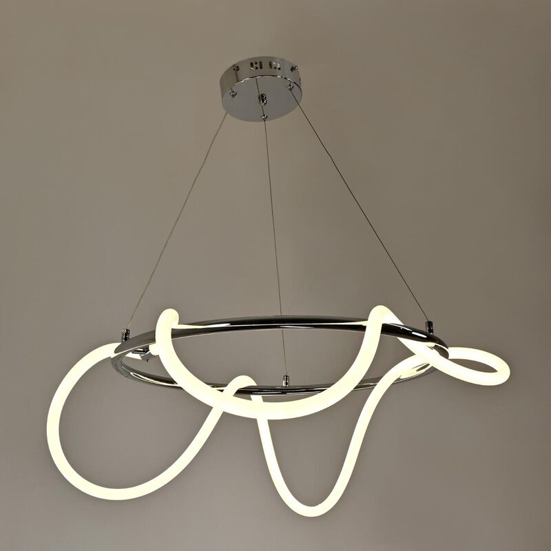 Candil De Led Manguera Redondo Cromado image number null
