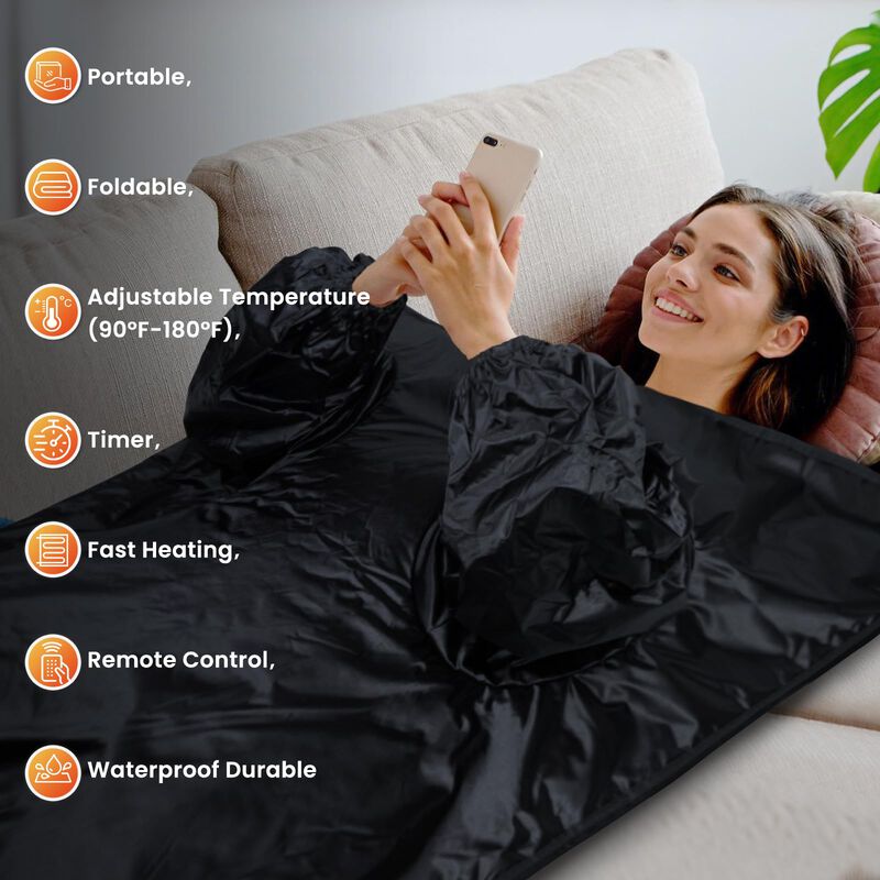 Manta De Sauna Lcoco&dream 180 &deg;f Plegable 183 ... image number null