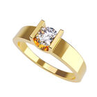 Anillo de Compromiso de 14K con Diamante de Laboratorio 0.70 CT F VS1 Talla 7.5 ORO AMARILLO 14K &ndash; / M11-70-14Y-LG-75