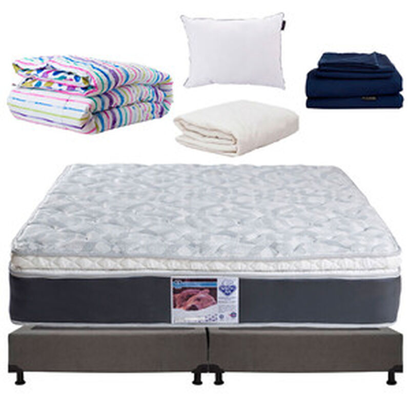 Colch&oacute;n King Size Spring Air Marte+S&aacute;banas Soft... image number null