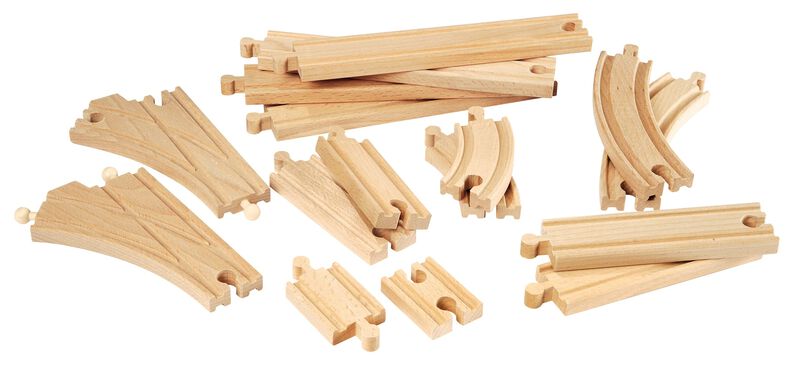 Pack De Expansi&oacute;n, Juego De Trenes De Madera Br... image number null