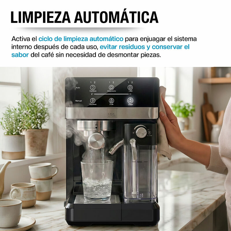 Cafetera para Espresso Capuchino Latte Automati... image number null