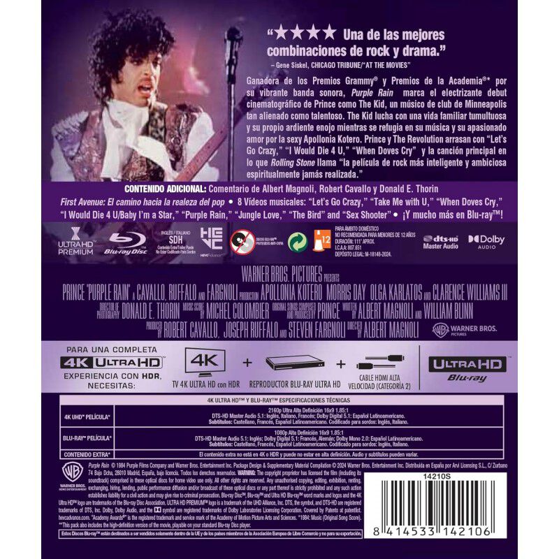 Purple Rain [4K UHD,Blu-ray] (1984) Purple Rain image number null