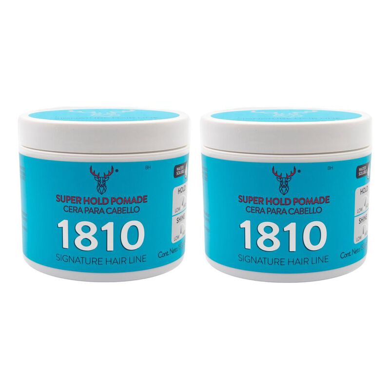 Kit X 2 Super Hold Pomade 1810 Cera Para Cabell... image number null