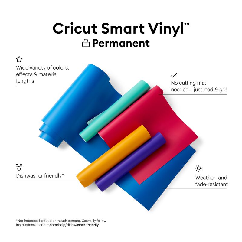 Vinyl Cricut Smart Permanent White, Paquete De ... image number null