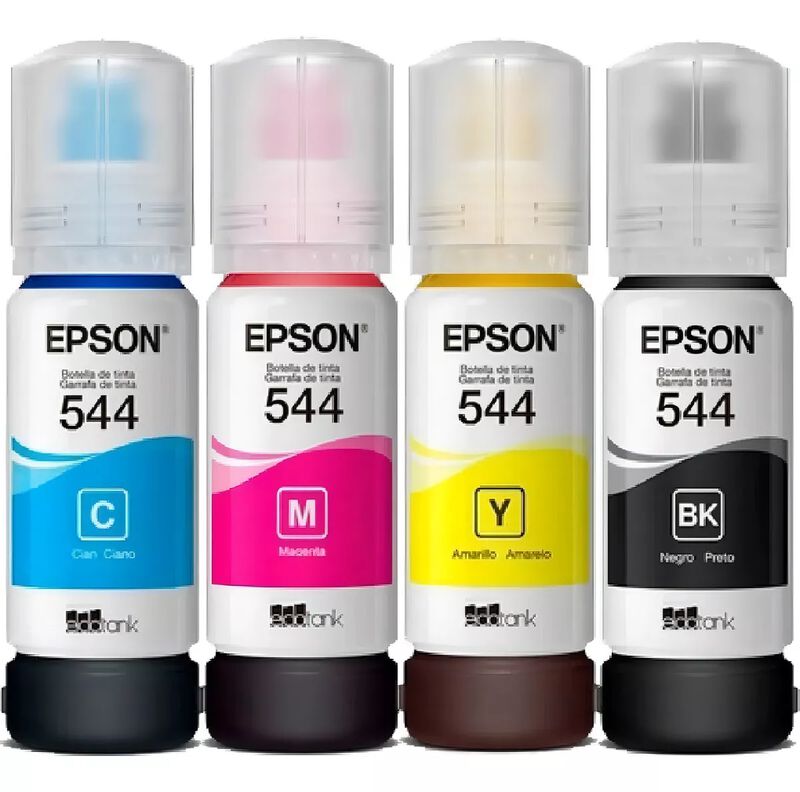 Kit 4 Botellas Tinta EPSON T544 Color image number null