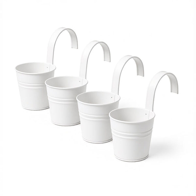 Set De 4 Macetas Colgantes Galvanizadas Ideen B... image number null