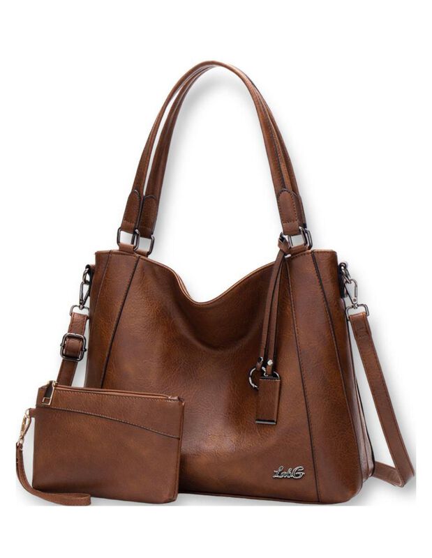 Bolsa Tote Pink Brule Universal De Cuero Para M... image number null