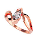 Anillo de Compromiso en Oro de 14K con Circonia - Amore Mio!