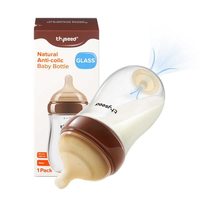 Mamadera Thyseed De Vidrio Anti-c&oacute;lico 240 Ml 8... image number null