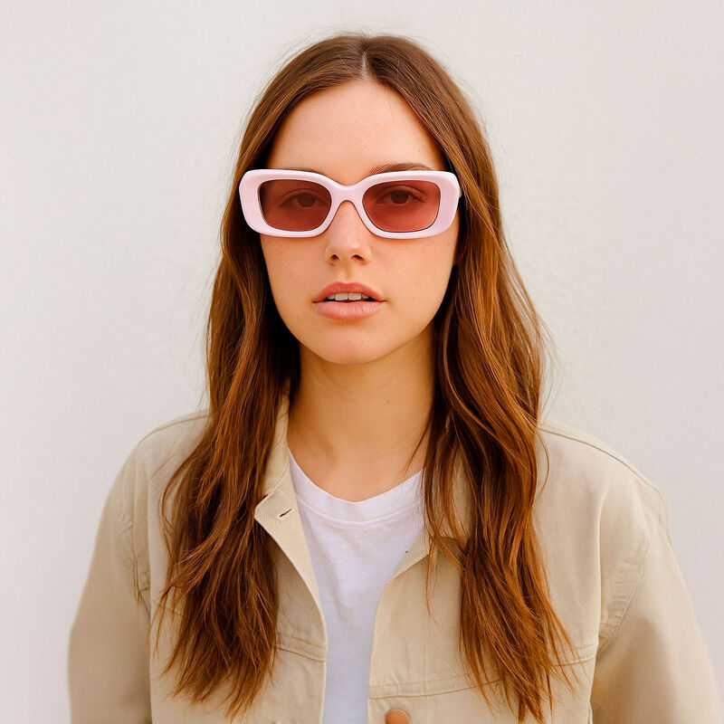 Lentes De Sol Xolek 152 Moda Retro Rectangular ... image number null