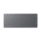 Teclado Bluetooth Inal&aacute;mbrico Lenovo Para Varios Dispositivos, Delgado, Gris Hierro
