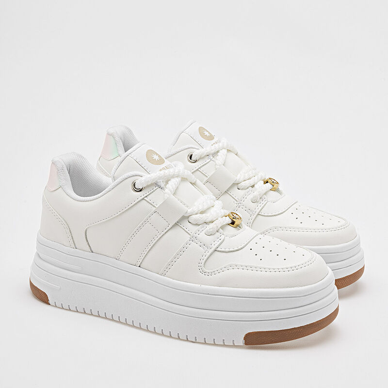 Moramora Tenis urbano para mujer blanco image number null