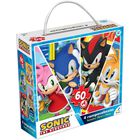 Rompecabezas Sonic 4 En 1 con 12 Piezas Cada Uno