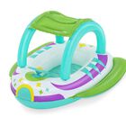 Barca flotador hinchable para bebé con parasol 98 cm x 95 cm Space Splash de Bestway
