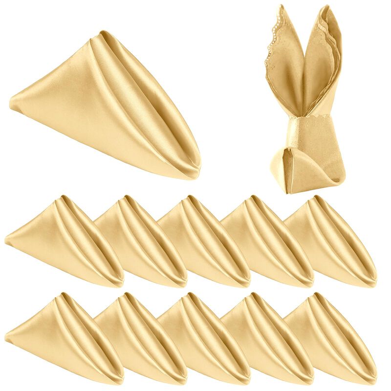 Servilletas De Tela Homiest 43 cm Dorado Pack D... image number null