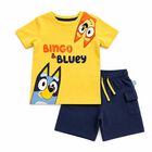 Conjunto Bluey Y Bingo Para Ni&ntilde;os I Short Y Playera