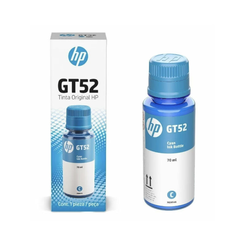 Tintas impresora HP 5 PACK = 3 color (GT52) y 2... image number null