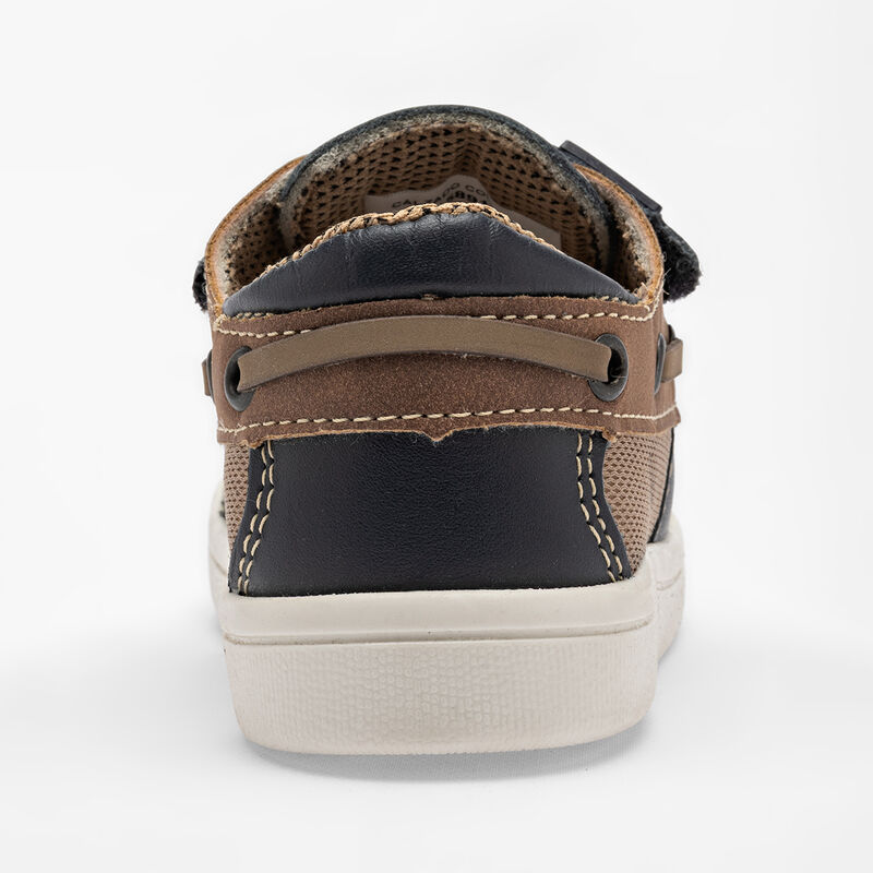 Audaz Zapato Casual De Piel Para Ni&ntilde;o Marino Ca... image number null