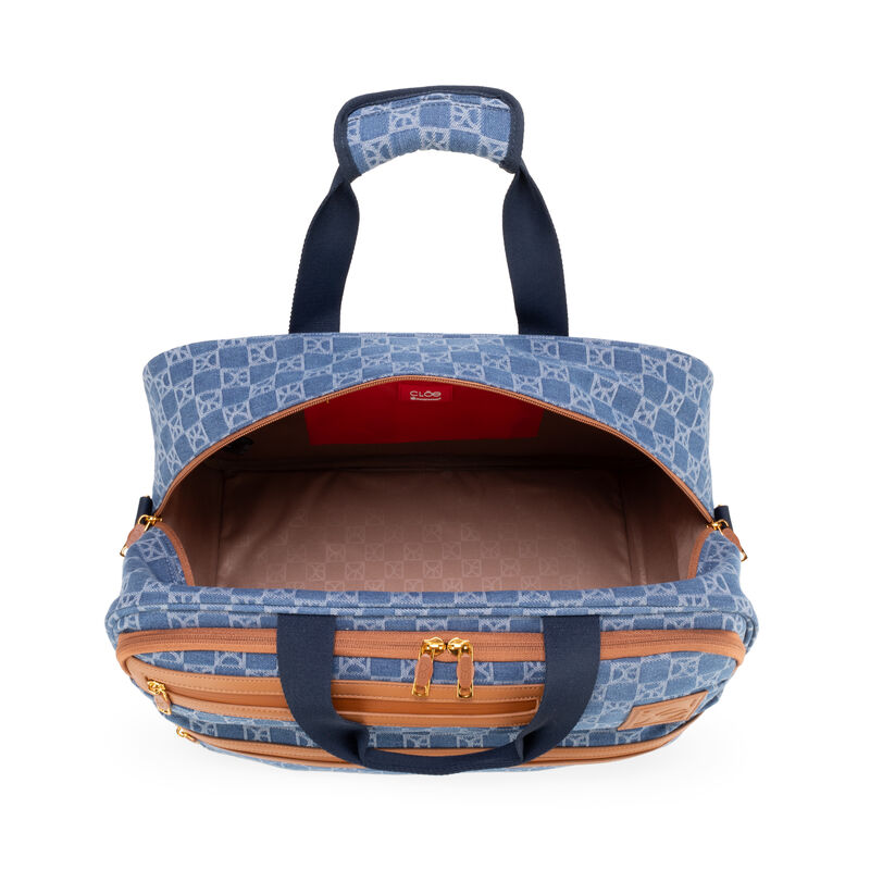 Duffle Bag Grande Con Rubber Color Azul image number null