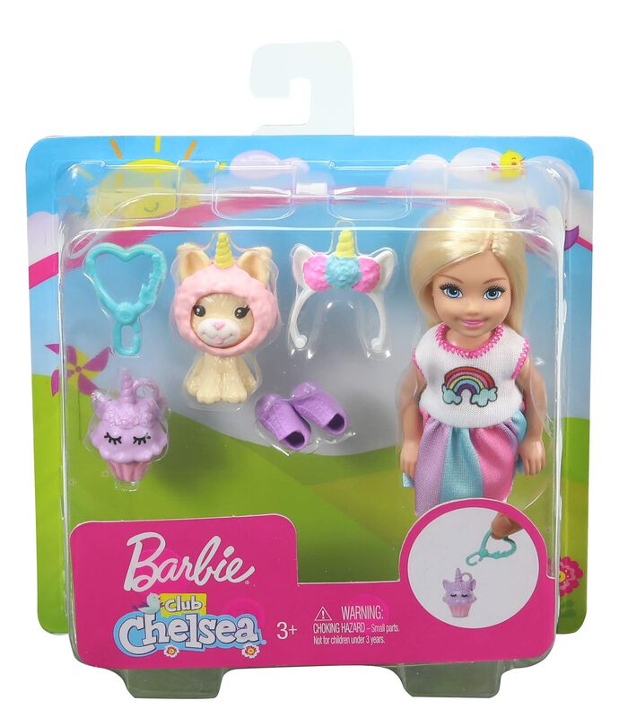 Mu&ntilde;eca Barbie Club Chelsea Disfraz De Unicornio... image number null
