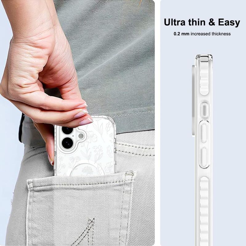 Funda Sakuulo para iPhone 17 con Dise&ntilde;o Floral ... image number null