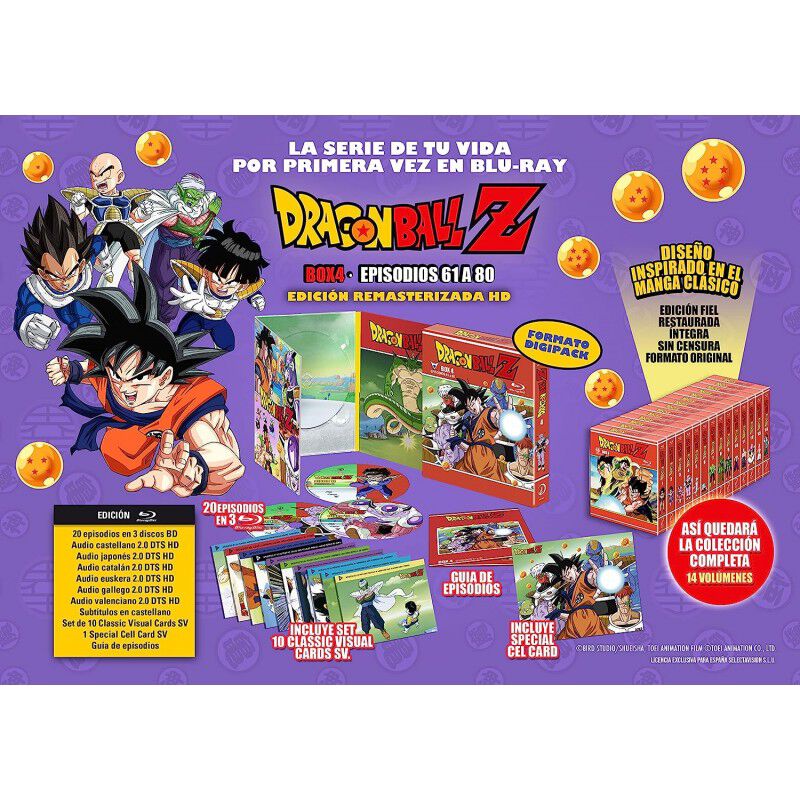 Dragon Ball Z Box 4 Bluray Episodios 61 A 80 (2... image number null