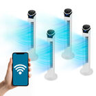 Set 4 Ventilador Digital De Torre Inteligente  Smart  WiFi 33 Blue Fan