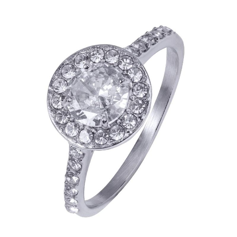 Anillo de Compromiso LuckyLy Nima Baño Oro Rosa... image number null