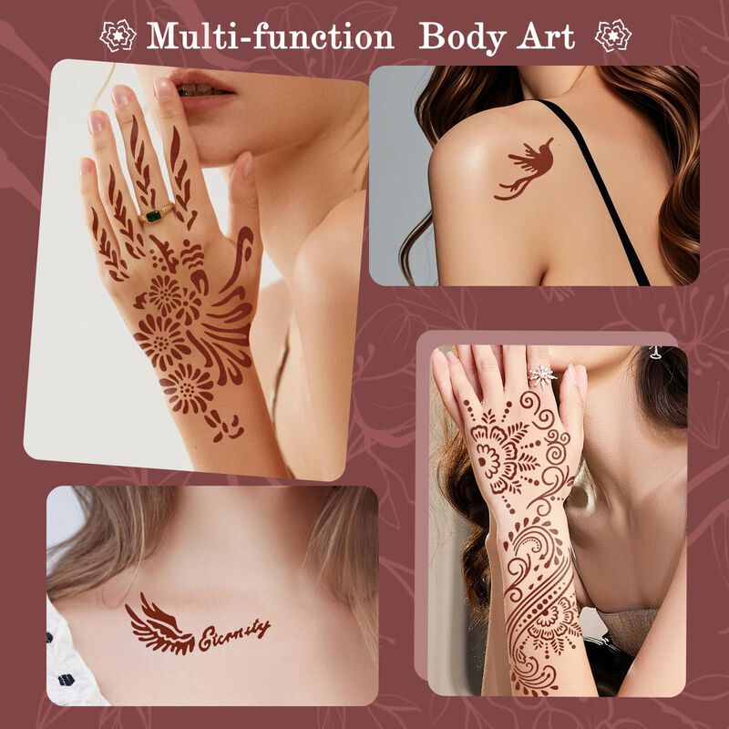 Kit De Tatuajes Temporales Manyan Haiyan 7 Piez... image number null