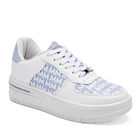 Moramora Tenis urbano para mujer blanco azul