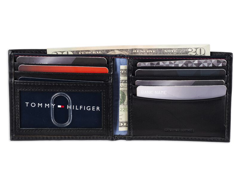 Cartera Tommy Hilfiger Delgada De Cuero Plegabl... image number null