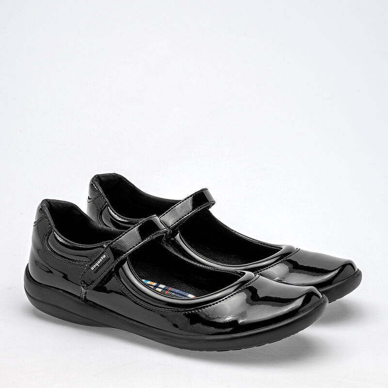 Coqueta Zapato Escolar Para Beb&eacute; Negro Charol C... image number null