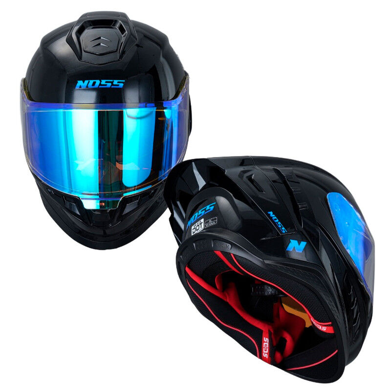 Casco Noss Ns-806 Cerrado S&oacute;lido Negro Xxl image number null