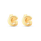 Aretes De Oro Amarillo De 10K (Letra G)