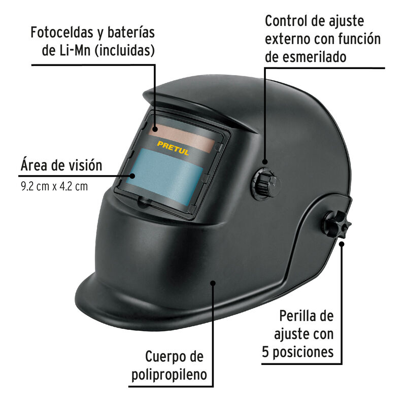 Careta Electrónica para Soldar Sombra 9 A 13 Pr... image number null