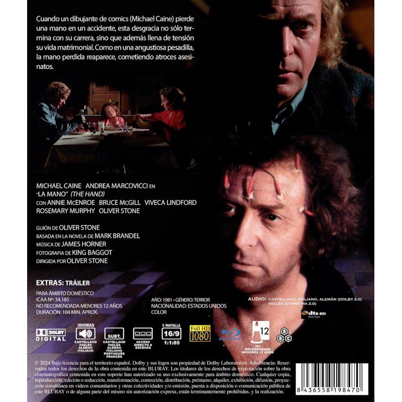 La Mano [blu-ray] (1981) The Hand image number null