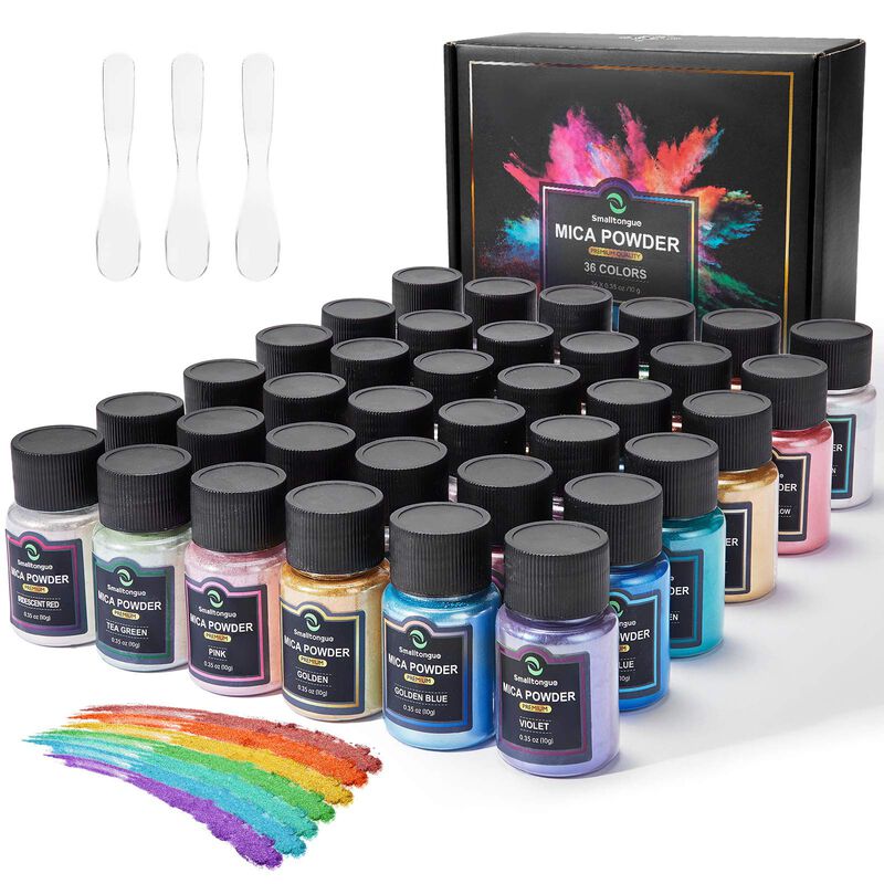 Set De Polvo De Mica Smalltongue, 36 Colores, B... image number null