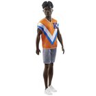 Mu&ntilde;eca De Moda Barbie Fashionistas Ken #203 Con Traje Naranja