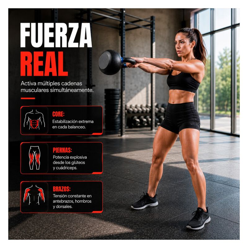 Pesa Rusa Kettlebell 44 Lb Hierro Fundido Cross... image number null