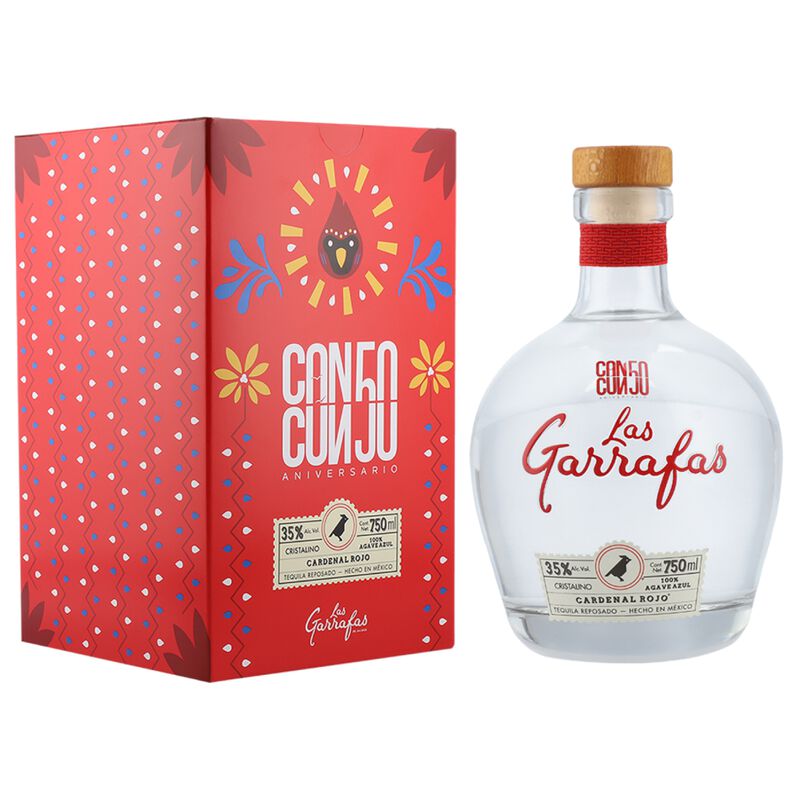 Tequila Reposado Cristalino Las Garrafas Carden... image number null