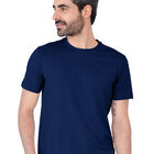 Playera Basica Lisa Premium Caballero Cuello Redondo Azul Marino Roosevelt C344