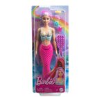 Mu&ntilde;eca Barbie Sirena Con Pelo Rosa Fantasy De 18 Cm Y Acceso.