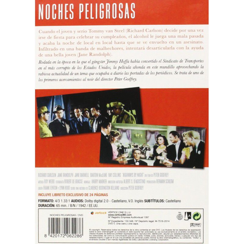 Noches Peligrosas [dvd] (1942) Highways By Nigh... image number null