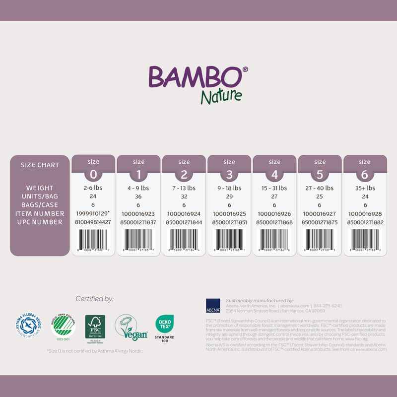 Pa&ntilde;ales Para Beb&eacute;s Bambo Nature Hipoalerg&eacute;nicos... image number null